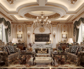 European Style A Living Room-ID:780893098