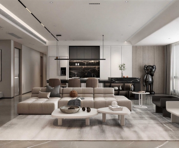 Modern A Living Room-ID:993855959