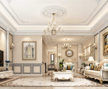 European Style A Living Room-ID:984199057
