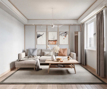 New Chinese Style A Living Room-ID:639050032