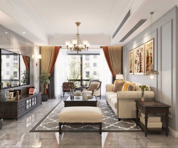 American Style A Living Room-ID:730791098