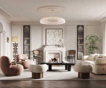 French Style A Living Room-ID:993130231