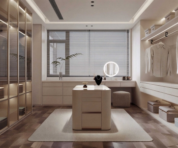 Modern Clothes Storage Area-ID:843674903