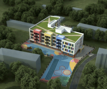 Modern Architectural Bird's-eye View Planning-ID:816217905