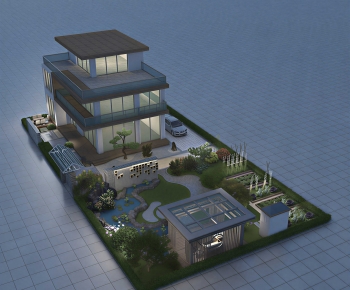 Modern Architectural Bird's-eye View Planning-ID:918490974