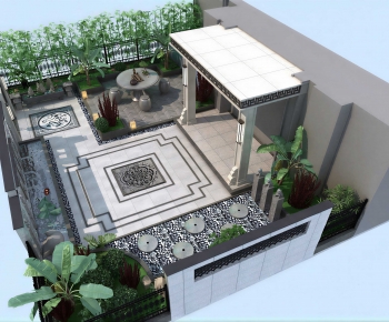 New Chinese Style Courtyard/landscape-ID:659770978