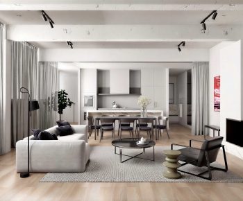 Modern A Living Room-ID:831629997
