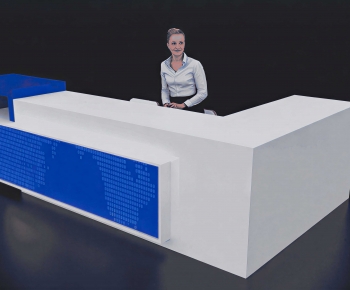 Modern Reception Desk-ID:543977029