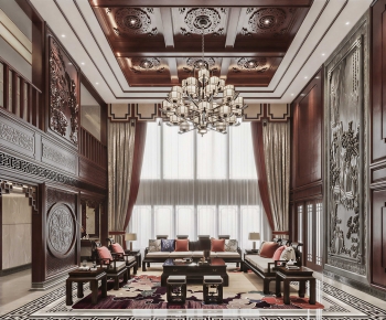 Chinese Style A Living Room-ID:212961916