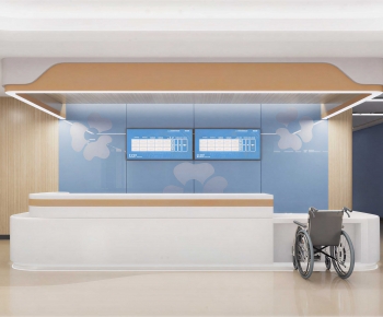 Modern Hospital Hall-ID:888297082