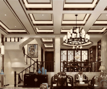 New Chinese Style Chinese Style A Living Room-ID:872781999