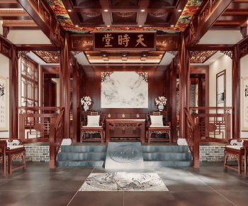 Chinese Style A Living Room-ID:372646094