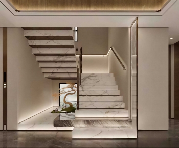 New Chinese Style Stairwell-ID:421361925