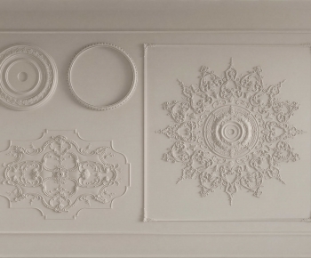 French Style Plaster Carved Top Plate-ID:387725116