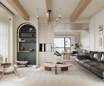 Modern A Living Room-ID:985636954