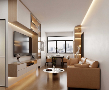 Modern A Living Room-ID:487339979