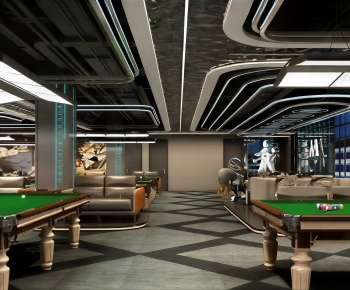 Modern Billiard Room-ID:741336118