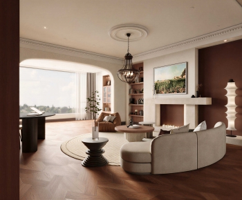 French Style A Living Room-ID:341361054