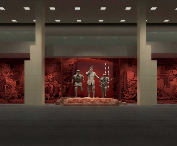 New Chinese Style Exhibition Hall-ID:143258092