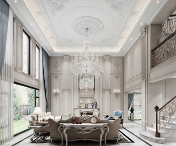 French Style A Living Room-ID:350936898