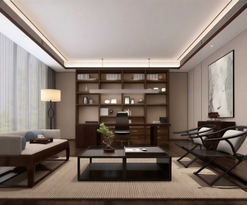 New Chinese Style Manager's Office-ID:485088116