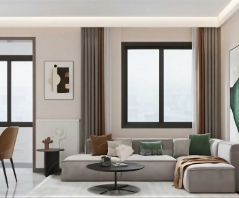 Modern A Living Room-ID:682354933