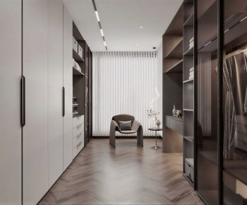 Modern Clothes Storage Area-ID:933075905