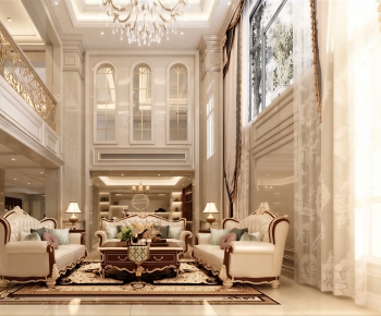 European Style A Living Room-ID:260858063