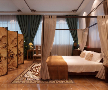 New Chinese Style Bedroom-ID:642159024