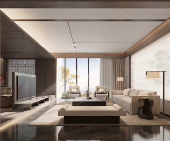 New Chinese Style A Living Room-ID:547667039