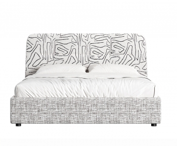 Modern Double Bed-ID:809149031
