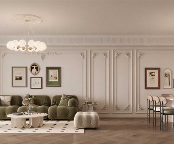 French Style A Living Room-ID:356851109