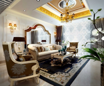 European Style A Living Room-ID:391532901