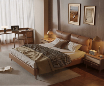 Modern Double Bed-ID:207202916