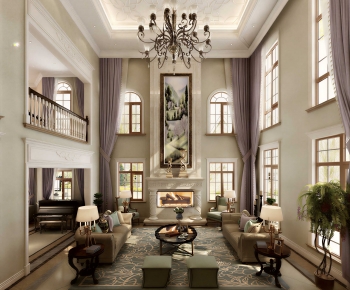 European Style A Living Room-ID:838923933