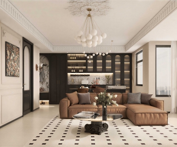 French Style A Living Room-ID:689965961