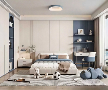 Modern Boy's Room And Son's Room-ID:725013029