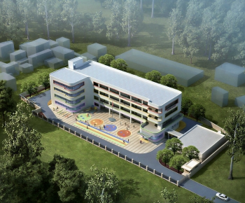 Modern Architectural Bird's-eye View Planning-ID:244256027