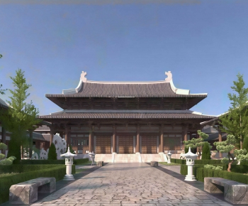 Chinese Style Ancient Architectural Buildings-ID:107729417