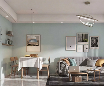 Nordic Style A Living Room-ID:381582025