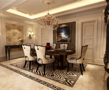 European Style Dining Room-ID:356125126