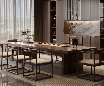 New Chinese Style Tea Tables And Chairs-ID:707206962