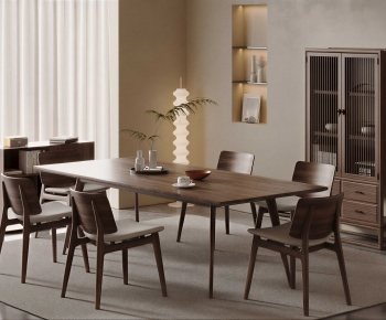Wabi-sabi Style Dining Table And Chairs-ID:534744024