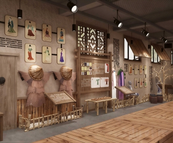 Chinese Style Exhibition Hall-ID:790844929