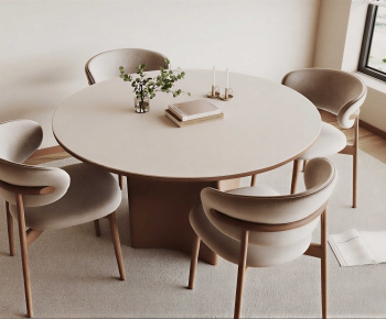 Modern Dining Table And Chairs-ID:390863907