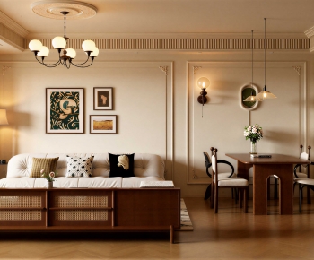 French Style A Living Room-ID:288764957