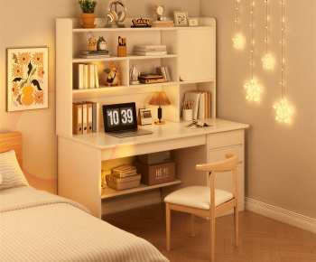 Modern Computer Desk And Chair-ID:257509958
