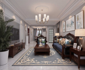 American Style A Living Room-ID:650259022