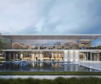 Modern Appearance Of Commercial Building-ID:220469956