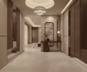 New Chinese Style Hallway-ID:137048967